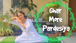 Ghar More Pardesiya || Kalank || Kathak Cover || Zinia Sarkar