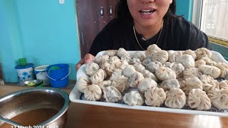 the huge momo I ate today 😋