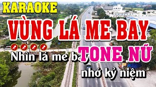 Vùng Lá Me Bay Karaoke Tone Nữ Beat Chuẩn | Đình Long Karaoke