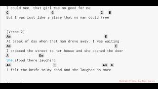 Delilah by Tom Jones   /   lyrics / Chords / Karaoke