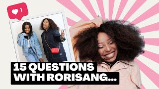 15 Questions with Rorisang Thandekiso