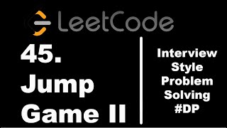 45. Jump Game 2 | Dynamic Programming based solution