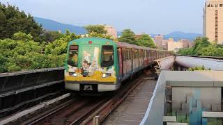 【已卸妝】臺北捷運淡水信義線C381電聯車迪士尼彩繪列車唭哩岸進站 2024年8月28日