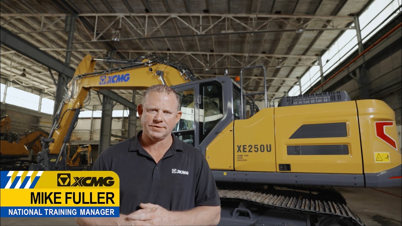 Xe250u Xcmg Usa Excavator Machine Walkaround Youtube