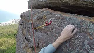 Climbing Whale of a Time (16) at Whale Watchers Wall, Scarborough Cliffs, Illawarra