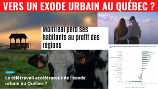 Vers un exode urbain au Québec ?