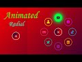Animated Circular Navigation Menu using Html CSS & Vanilla Javascript | Simple Radial@SA BD TECH