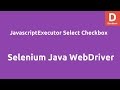 Selenium WebDriver JavascriptExecutor Select Checkbox
