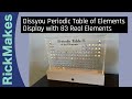 Dissyou Periodic Table of Elements Display with 83 Real Elements