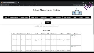 School Management System in PHP MySQL with Source Code - CodeAstro