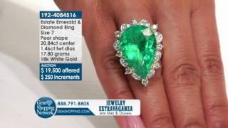 Estate 20.84 ct Emerald Ring - Gem Shopping Network