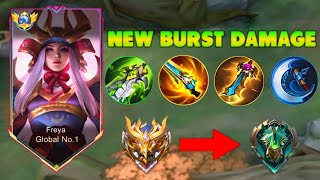 NEW SEASON NEW FREYA BUILD META WITH BUFF ITEM IS HERE!!! ( MUST TRY ) FREYA BEST BUILD 2025 - MLBB