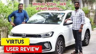 VW Virtus 2022 User Review -first in tamil |  Why he felt built quality compromised? | Birlas Parvai