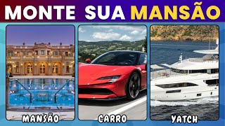 🏡 MONTE SUA CASA DOS SONHOS 💎🏰 LUXUOSA 🌟 QUIZ