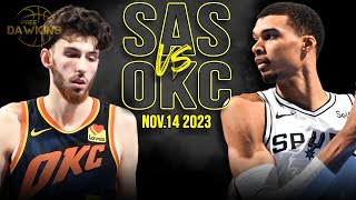 San Antonio Spurs vs OKC Thunder Full Game Highlights | Nov 14, 2023 | FreeDawkins