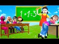 Scary Teacher 3D vs Squid Game Choose The Correct Answer  in Class The Test Challenge 5 times