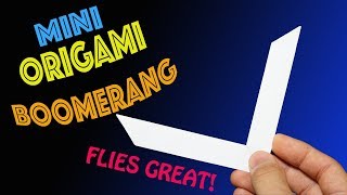How to Make a Mini Origami Boomerang- Rob's World