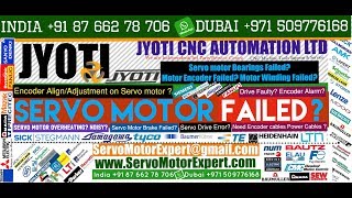 Jyoti Machine CNC Controller Repair, Siemens servo motor encoder problem, servo drive failure cause