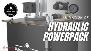 Hydraulic Powerpack design | Exploded View | Animation | Render | SolidWorks | Cad
