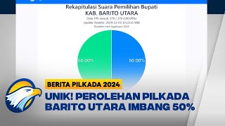 Unik! Perolehan Suara 2 Paslon Imbang 50% di Barito Utara