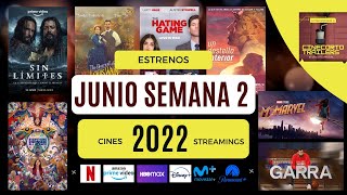 ESTRENOS PELÍCULAS NETFLIX - CINE JUNIO 2022 | SEMANA 2 | STREAMINGS Y SALAS DE CINE