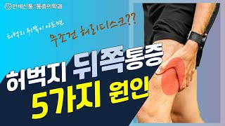 허벅지 뒤쪽 통증 (저리고,당기는 증상) 5가지 원인 (feat 엉덩이 저림/통증/햄스트링)