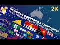 Authentic Oceanian Countries & Territories Flag Transformation Animation (2K)