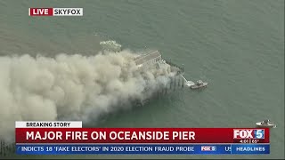 Major fire on Oceanside Pier