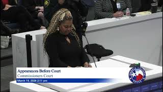 Veteran’s Mother on LaSalle Private Prison Contract | Harris County Commissioners Court 3/19/26