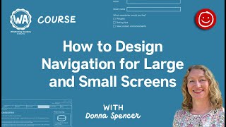 Online course preview: How to design navigation for large and small screens