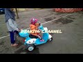 Belajar Naik Motor Mainan || Dzakiya Channel