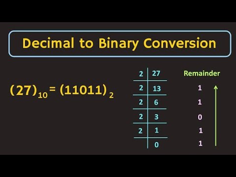 Converting Decimal To Binary - YouTube