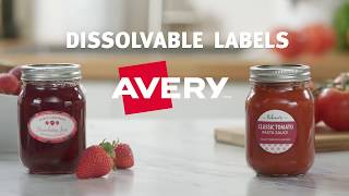 Avery Dissolvable Labels