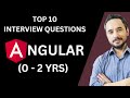 Top 10 Angular Interview Questions for Freshers & 0-2 Years Experience | Angular Interview Prep