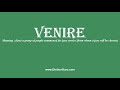 How to Pronounce venire with Meaning, Phonetic, Synonyms and Sentence Examples