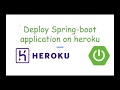 Deploy spring boot application on heroku cloud | Enginner