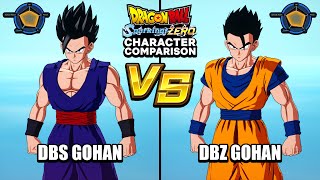 Gohan DBS vs DBZ Comparison - Dragon Ball Sparking Zero (DLC Pack 1)