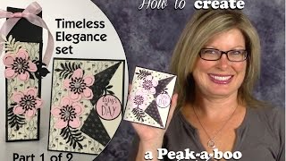 How to make a Peek-a-boo Card Stampin Up Gift Set Part 1