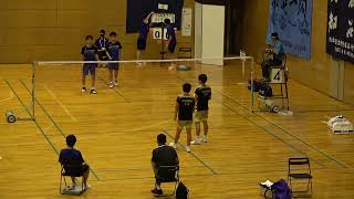 2021年IH バドミントン 男子ダブルス2回戦 牛込武斗・峰元智生 鹿児島商(鹿児島) vs 荻原聖也・武井凜生 富岡・ふたば未来(福島)