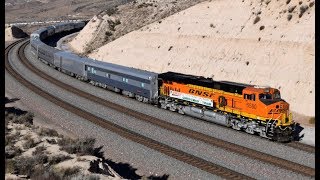 BNSF Railway Christmas Train over Cajon Pass!