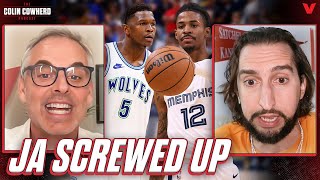 Why Anthony Edwards makes a better face of the NBA than Ja Morant | Colin Cowherd + Nick Wright