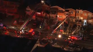 Several hurt after fire burns through Queens home