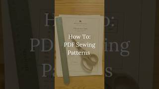 How to print and assemble PDF sewing patterns #sewingtutorial