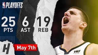 Nikola Jokic Full Game 5 Highlights Nuggets vs Blazers 2019 NBA Playoffs - 25 Pts, 6 Ast, 19 Reb!