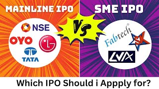 Difference Between Mainline IPO vs SME IPO | Normal IPO vs Sme IPO | what are sme ipo | Hindi