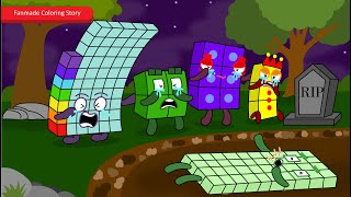 Numberblock 40 Trapped in the Grave! 😱  | Numberblocks Fanmade Coloring Story