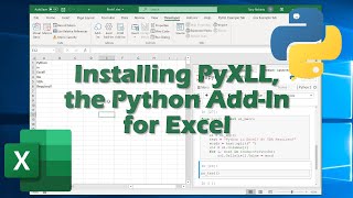 Installing PyXLL, the Python Excel Add-In