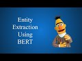Building an entity extraction model using BERT