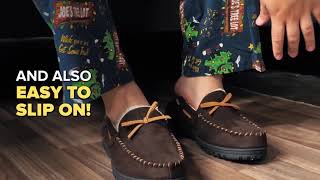 The World's Most Comfortable Slippers - Men's Moccasin House Shoes by RockDove