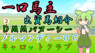 【一口馬主】出資馬の紹介！【ずんだもん】